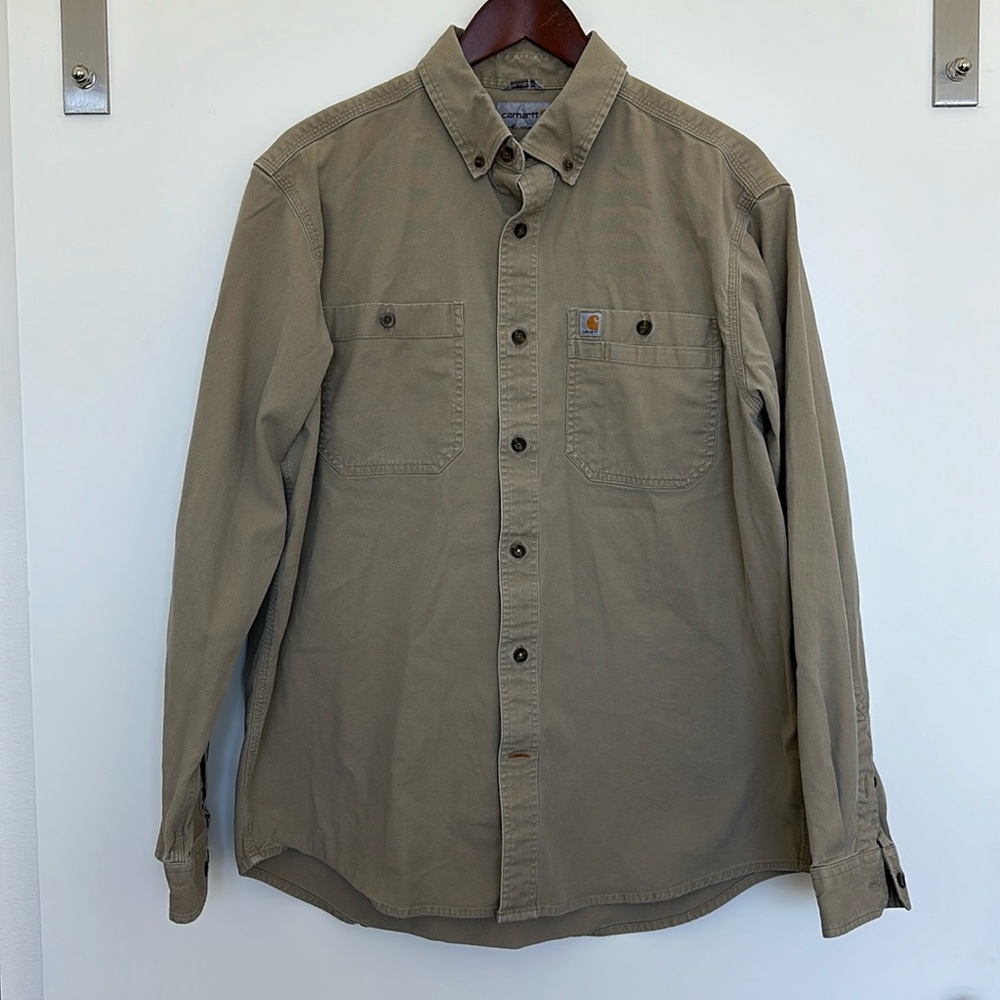 Carhartt Men’s Shirt Buttondown - Large.